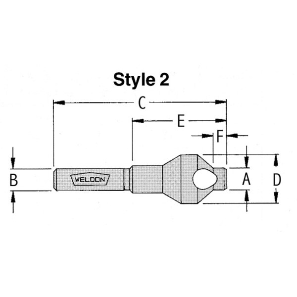 Drill America 3/8"x25/64" 82 Degree Piloted Countersink WELCS122 Zoro